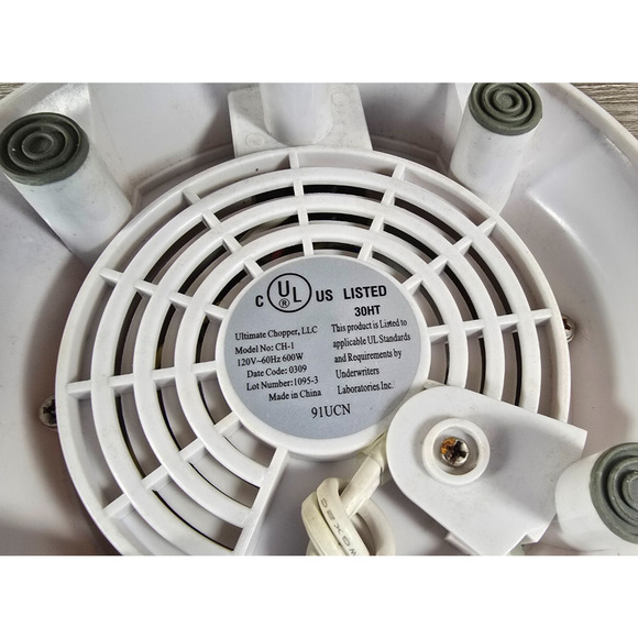 Ultimate Chopper CH-1 Food Processor PART/MOTOR BASE UNIT ONLY Cleaned - Picture 3 of 3